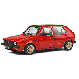 ソリッド 1/18 フォルクスワーゲン VW Golf I Custom II レッド 模型 ミニチュア ミニカー モデルカー 車