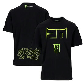 ファビオ クアルタラロ オフィシャル デュアル コレクション モンスターエナジー #20 Tシャツ ブラック 黒 公式 MotoGP バイク monster energy