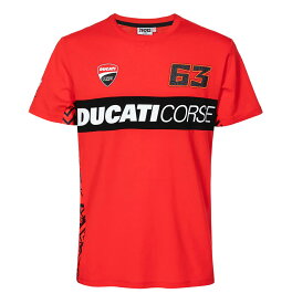 ドゥカティ レノボ #63 フランチェスコ バニャイア デュアル Tシャツ レッド 赤