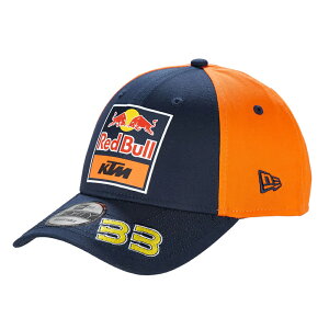 2025 KTM ���b�h�u�� ���[�V���O #33 �u���b�h �r���_�[ NEW ERA 9FORTY �x�[�X�{�[�� �L���b�v �l�C�r�[ �I�����W RedBull �o�C�N �X�q
