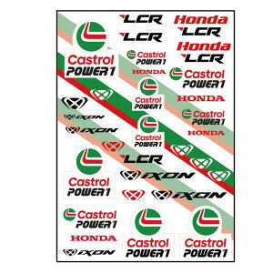 2025 LCR �z���_ ���[�V���O �`�[�� �X�e�b�J�[�Z�b�g 2�� ���C�_�[ �o�C�N ���gGP HRC �X�e�b�J�[ �V�[�� �f�J�[��