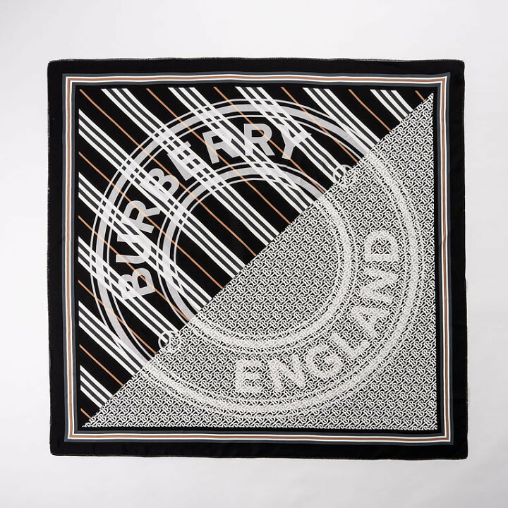 楽天市場】【海外買付品】BURBERRY（バーバリー）スクエアスカーフ  