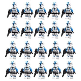 【クーポン配布中】 レゴ 互換 ミニフィグ 大量20体 第501大隊 クローントルーパー 共和国グランドアーミー 兵士 クローンウォーズ