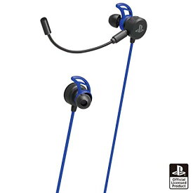 【クーポン配布中】 【PS5動作確認済】有線 ホリゲーミングヘッドセット インイヤー for PlayStationR4 ブルー【SONYライセン
