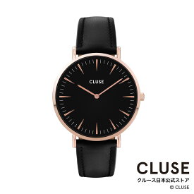 クルース CLUSE 日本公式ストア ボーホーシックレザー ローズゴールド ブラック ブラック レディース 女性 腕時計 時計 防水 クォーツ