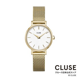クルース CLUSE 日本公式ストア ボーホーシック ペティット メッシュ ゴールド ホワイト ゴールド レディース 女性 腕時計 時計 防水 クォーツ