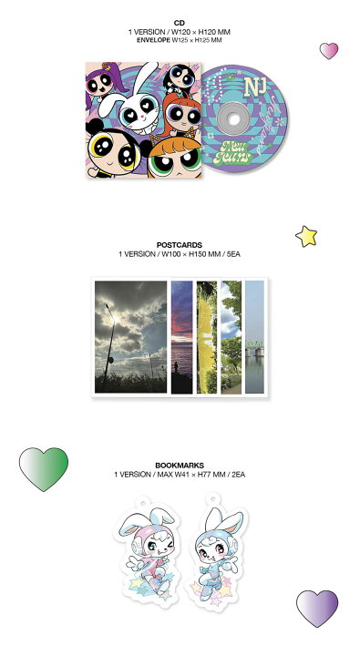 楽天市場】NEWJEANS - 2nd EP GET UP [The POWERPUFF GIRLS X NJ Box 