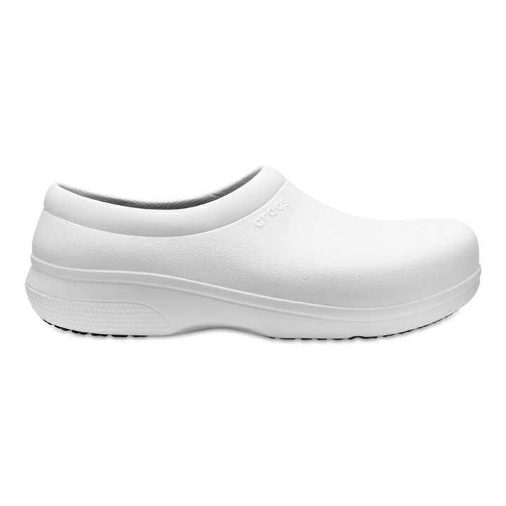 楽天市場】・クロックス《ユニセックス》オン ザ クロック ワーク スリップオン/ホワイト/ CROCS/On The Clock Work Slip- On/White ｜** : clustic-R