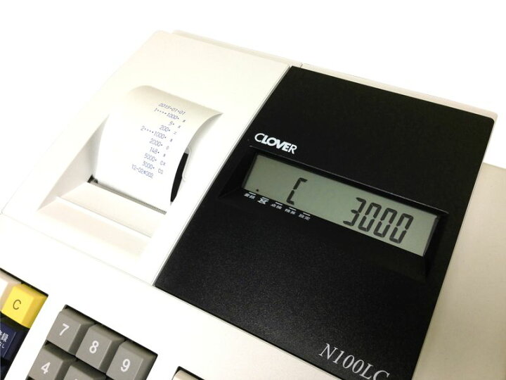 楽天市場】大人気！究極のレジスター！「CLOVER N100LC」小型 4部門 