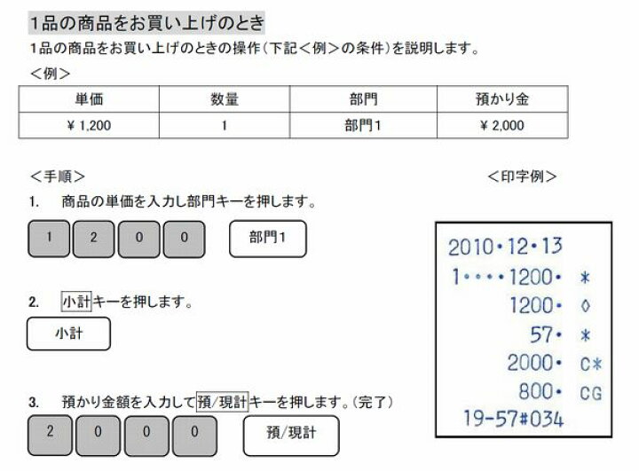 楽天市場】大人気！究極のレジスター！「CLOVER N100LC」小型 4部門 