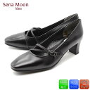 【マラソン！ラスト1H！10％OFF×P2倍×P2倍！】 Sena Moon セナムーン パンプス 人気定番 痛くない 歩きやすい ストラップ フォーマル リクルート 冠婚葬祭 ビジネス オフィス 本革 天然皮革 25-2870