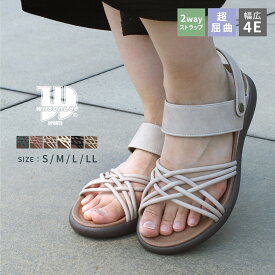 【市場の日限定！10％OFFクーポン×P最大4倍！】 WilsonLee ウィルソンリー カジュアルサンダル フラットサンダル コンフォートサンダル スポサン スポーツサンダル 2way レディース つっかけ バックストラップ 軽量 痛くない おしゃれ Wilson Lee SPORTS kk5736