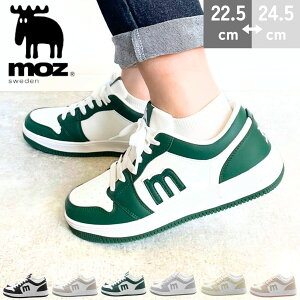 moz モズ ローカットスニーカー コートタイプ スニーカー レディース 軽量 おしゃれ ウォーキング ランニング 3E 通勤 通学 レースアップ 北欧 ブランド mz3366