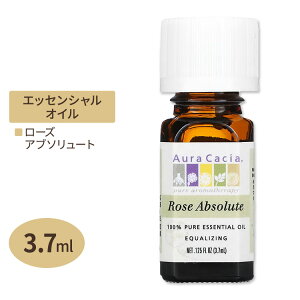 �I�[���J�V�A 100%�s���A �G�b�Z���V�����I�C�� ���[�Y�A�u�\�����[�g 3.7ml (0.125floz) Aura Cacia 100% Pure Essential Oil Rose Absolute ���� �A���} �o���y�����񂹏��i�z�y���킹�Ĕ��������z