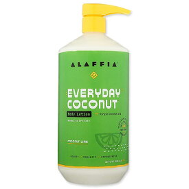 ALAFFIA エブリデイココナッツ ボディローション 普通肌・乾燥肌向け<br> ココナッツライムの香り 950ml（32floz）アラフィア【お取り寄せ商品】【合わせて買いたい】