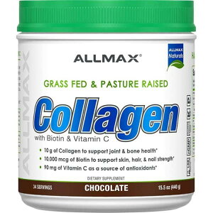 �I�[���}�b�N�X �R���[�Q���{�r�I�`�� �`���R���[�g 440g Allmax Collagen + Biotin - Chocolate 440g Chocolate �y�����񂹏��i�z