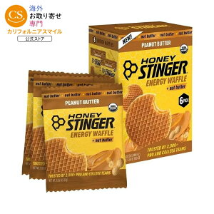 �n�j�[�X�e�B���K�[ �I�[�K�j�b�N �s�[�i�b�c�o�^�[ ���b�t�� 6�����i�e30g�j Honey Stinger Organic Peanut Butter Waffles 6 (1.06 oz.) waffles �y�����񂹏��i�z