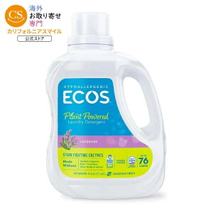 �G�R�X �A�[�X�t�����h���[ ���x���_�[ �y�f�z�� �����h���[�f�^�[�W�F���g 2070mL ECOS Earth Friendly Products Lavender with Enzymes Laundry Detergent 70 fl. oz. �y�����񂹏��i�z