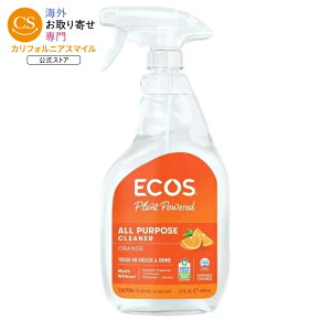 �G�R�X �A�[�X�t�����h���[ �I�����W ���ړI�N���[�i�[ 650mL ECOS Earth Friendly Products Orange All-Purpose Cleaner 22 fl. oz. �y�����񂹏��i�z