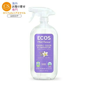 �G�R�X �A�[�X�t�����h���[ ���x���_�[�o�j�� �ߗޗp���L�X�v���[ 591mL ECOS Earth Friendly Products Lavender Vanilla Fabric Odor Eliminator 20 fl. oz. �y�����񂹏��i�z