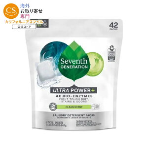 �Z�u���X�W�F�l���[�V���� �E���g���p���[+ ����p��܃p�b�N 42�� Seventh Generation Ultra Power+ Laundry Detergent 42 count �y�����񂹏��i�z