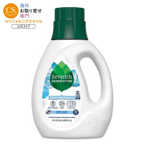 �Z�u���X�W�F�l���[�V���� �t���[���N���A �t�̐���p��� 1330mL Seventh Generation Free & Clear Liquid Laundry Detergent 45 fl. oz. �y�����񂹏��i�z