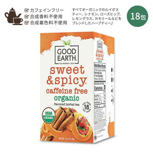 Obh A[X eB[Y XC[g&XpCV[ IWi n[oeB[ 18 36.9g (1.3oz) GOOD EARTH TEAS Sweet & Spicy Original Herbal Tea JtFCt[ C{XeB[ eB[obO n[ueB[