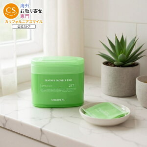 yő1000~OFFN[|zyAJRXgRizfBq[ eB[c[ gu pbh ZbgApbh 100 + lߑւpbh 100 MEDIHEAL Teatree Trouble Pad Set, 100 Pads + 100 Refill Padsy