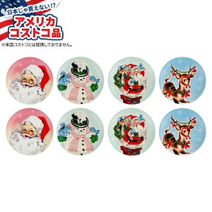 ySiΏہE펞2300~E3800~E41000~OFFN[|zyAJRXgRiz~X^[NX}X 8s[X Ehv[gZbg Mr. Christmas 8-Piece Round Plate Sety񂹏izy