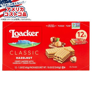 yő1000~OFFN[|zyAJRXgRizbJ[ NVbN NXs[ EFt@[Aw[[ibcA45g A12  Loacker Classic Crispy Wafers, Hazelnut, 1.59 oz, 12 County񂹏