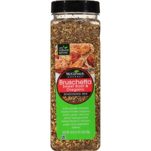 yő1000~OFFN[|zyAJRXgRiz}R[~bN OuXPb^~bNX XC[goWIKm 538g McCormick, Gourmet Bruschetta Seasoning Mix, Sweet Basil & Oregano, 19 ozy