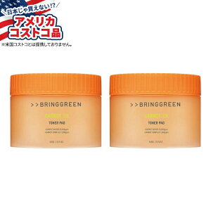 ySiΏہE펞2300~E3800~E41000~OFFN[|zyAJRXgRizBRINGGREEN Lbg r^ gi[pbhA60 A2 pbN BRINGGREEN Carrot Vita Toner Pad, 60 Pads, 2-packy