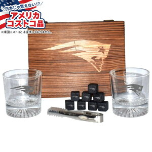 yAJRXgRizNFL ECXL[ bNOX Zbg j[COhEyCgIbc pXg[t NFL Whiskey Rocks Glass Set New England Patriots with Cooling Stones y񂹏iz