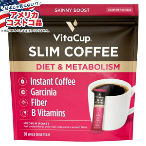 ySiΏہE펞2300~E3800~E41000~OFFN[|zyAJRXgRizVitaCup X CX^gR[q[ pPbg 30  VitaCup Slim Instant Coffee Packets, Boost Diet & Metabolism, 30-coun
