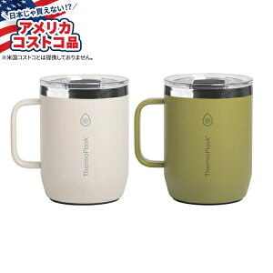 yő1000~OFFN[|zyAJRXgRizThermoFlask hNEFA fMR[q[}O nht 340g zCg ThermoFlask Drinkware Insulated Coffee Mug with Handle, 12oz White y񂹏