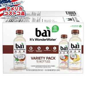 �y�A�����J�R�X�g�R�i�z�o�C �o���G�e�B�p�b�N ��532ml�A15 ���� Bai Antioxidant Beverage, Variety Pack, 18 fl oz, 15-count�y�����񂹏��i�z�y���킹�Ĕ��������z