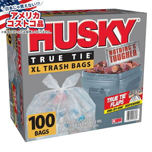 【全品対象・常時2個300円・3個800円・4個1000円OFFクーポン】【アメリカコストコ品】ハスキー 45 ガロン XL ゴミ袋 100 枚入り Husky 45 Gallon XL Trash Bags, 100-count【お取り寄せ商品】【合わせて買いた