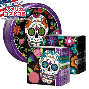 yő1000~OFFN[|zyAJRXgRizA[gX^C y[p[v[givLZbg Xv[L[u[ 200 Artstyle Paper Plate & Napkin Bundle, Spooky Blooms, 200-count y