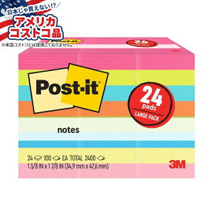 yő1000~OFFN[|zyAJRXgRiz|XgCbg m[g uCgJ[A\[g 1-1/2" x 2" 100  24pbN Post-it Notes, Assorted Bright Colors, 1-1/2 x 2 100 Sheets, 24 Pads y񂹏i