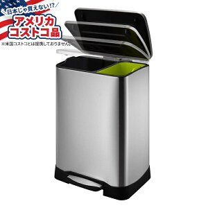 yő1000~OFFN[|zyAJRXgRizNeocube 50bg fARp[gg XeXX`[ TCNS~ Neocube 50 Liter Dual Compartment Stainless Steel Recycle and Trash Bin y