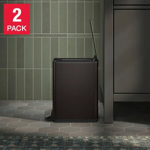 ySiΏہE펞2300~E3800~E41000~OFFN[|zyAJRXgRizR[[ 6L XebvS~ 2pbN ubNXeXX`[ Kohler 6L Step Trash Can, 2-pack Black Stainless 