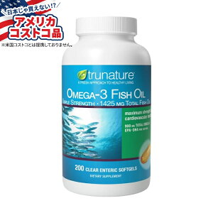 �y�A�����J�R�X�g�R�i�z�g�D���i�`���� �g���v���X�g�����O�X �I���K3 900 mg�A�\�t�g�W�F�� 200 �� trunature Triple Strength Omega-3 900 mg., 200 Softgels �y�����񂹏��i�z�y���킹�Ĕ��������z