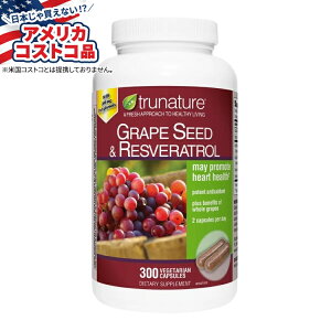 ySiΏہE펞2300~E3800~E41000~OFFN[|zyAJRXgRizgDlC`[ O[vV[h Xxg[z trunature Grapeseed with Resveratrol, 300 Capsules y