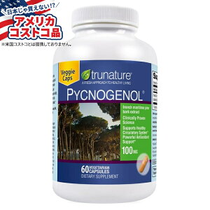 �y�A�����J�R�X�g�R�i�z�g�D���l�C�`���[ �s�N�m�W�F�m�[�� 100 mg�A�x�W�^���A���J�v�Z�� 60�� trunature Pycnogenol 100 mg., 60 Vegetarian Capsules �y�����񂹏��i�z�y���킹�Ĕ��������z