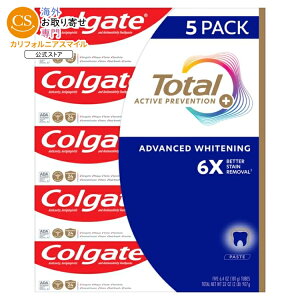 �y�A�����J�R�X�g�R�i�z�R���Q�[�g �g�[�^�� �A�N�e�B�u�v���x���V���� ���݂����� 181g 5�{�Z�b�g Colgate Total Active Prevention Plus Advanced Whitening Toothpaste, 6.4 oz, 5-pack �y�����񂹏��i�z�y���킹