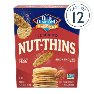 yő1000~OFFN[|z[12Zbg]u[_ChA[h ibcVY X[NnEX Oet[NbJ[ 120.5g Blue Diamond Nut-Thins Smokehouse Gluten-Free Crackers y񂹏