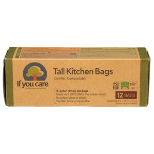 [12Zbg]Ct[PA 13KTCNS~ gbVobO If You Care Bag Ktchn 13Gal Tall Cmpstble y񂹏izy킹Ĕz