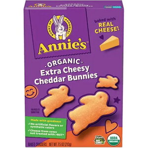 ySiΏہE펞2300~E3800~E41000~OFFN[|z[12Zbg]Aj[Yz[OE I[KjbN GNXg`[Y`F_[ oj[ Annie's Homegrown Organic Extra Cheesy Cheddar Bunnies y