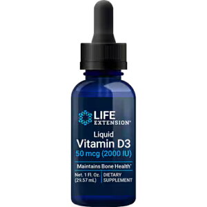 CtGNXeV t̃r^~D3 50 mcg (2000 IU)A29.57 ml Lbh Life Extension Liquid Vitamin D3 50 mcg (2000 IU), 29.57 mly񂹏izy킹Ĕz