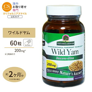 �l�C�`���[�Y�A���T�[ ���C���h�������[�g�G�L�X (�W�I�X�Q�j��10%) 60�� Nature's Answer Wild Yam Root Extract Std. 60vcaps Nature's Answer�y�����񂹏��i�z�y���킹�Ĕ��������z